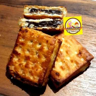 Kue Gabin Tape / Biskuit Tape Goreng [isi 6 pcs] Duo Bocil Snack - COKELAT TAPE