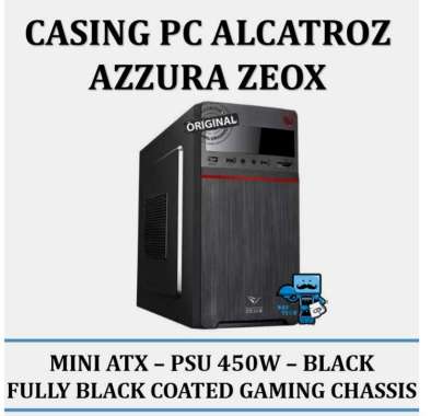 Casing PC Alcatroz Azzura Zeox PSU 450W - Mini - ATX