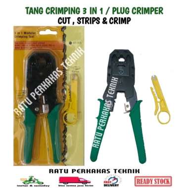 TANG CRIMPING 3IN1 / TANG KRIMPING RJ45 & R J11 3 IN 1 TANG SKUN KABEL