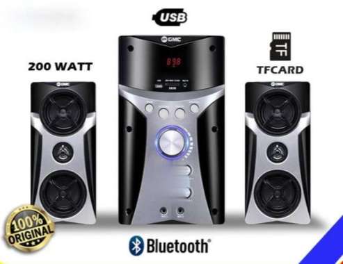 SPEAKER BLUETOOTH GMC 885B EXTRA BASS KARAOKE DILENGKAPI 2 LOBANG MIC