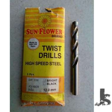 Mata Bor Besi Baja Sunflower 12 Mm Asli