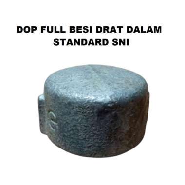 Tutup Pipa Full Besi 2 inch Air Fitting Pipa Kop Cap Drat Dalam