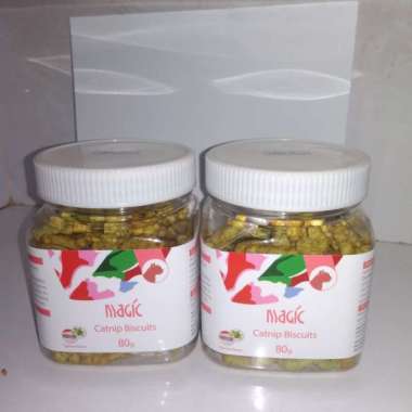 OEM snack kucing biskuit magic catnip salmon 80gr