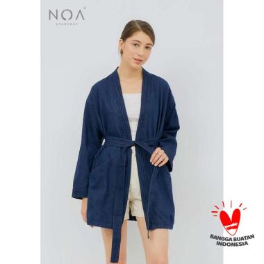 NOAEveryday HITOMI Denim Kimono Outer - Denim Blue