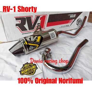 Knalpot Norifumi RV1 N4 CRF 150 KLX 150 DTracker 150 RV1 N4 RV1 Shorty Fullset Fullsystem Original N