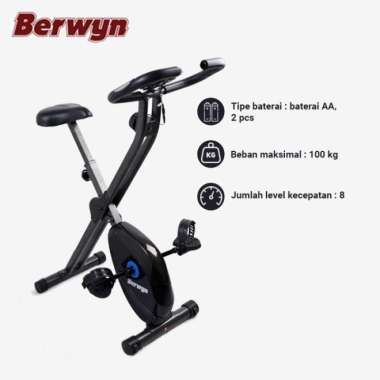 Berwyn Sepeda Statis Alat Olahraga Fitness Elektrik Electrik Bik