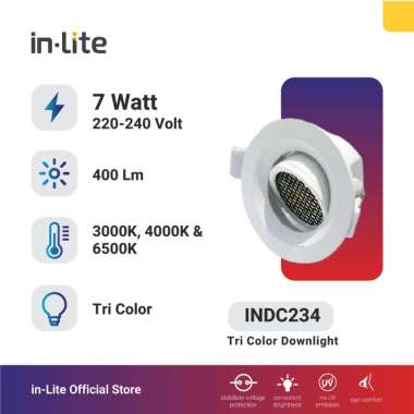 in-Lite Lampu Downlight Tri Color INDC234
