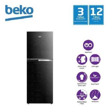 Kulkas 2 pintu Beko inverter 230L | RDNT231 Black