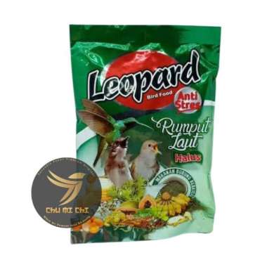 Leopard Pakan Burung Voer Halus Makanan Burung Berkicau 200gr - Rumput Laut