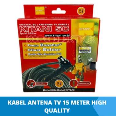 Kabel Antena TV Kitani 15m Kualitas Bagus