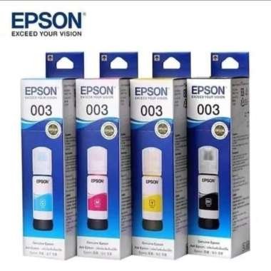 Tinta Epson 003 - Bundling 1 Set (Black Cyan Magenta Yellow) Original Multicolor