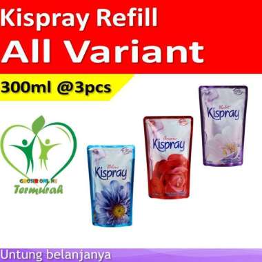 Kispray Refill All Variant / Kispray Refill / Pelembut Pakaian