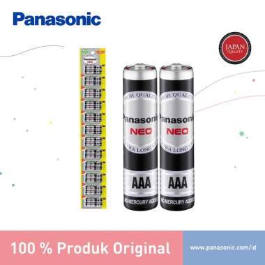 Panasonic Baterai AAA Manganese Neo Hitam 24pc Battery A3