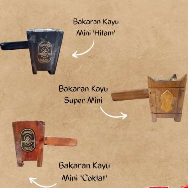 TEMPAT BUHUR BAKARAN KAYU MINI MABKAHARA / TEMPAT PEMBAKARAN BUHUR MINI hitam