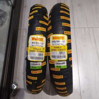 Ban Luar Pirelli 90/80 dan 100/80 Ring 17 Diablo Rosso Corsa 2