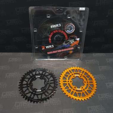 Gear Gir Belakang WR3 520 42T KTM Duke RC Gold Hitam