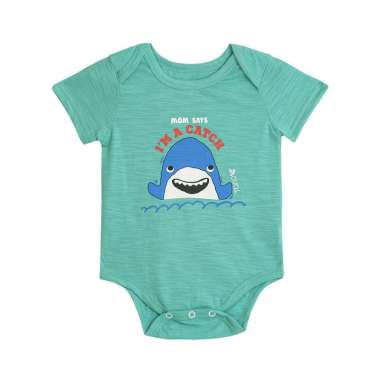 TORIO Basic Onesie Baby Shark - Baby Bodysuit - Romper Bayi 6-9 bulan