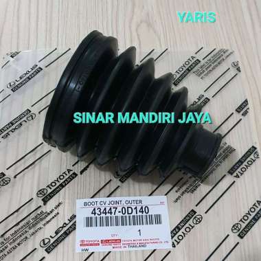 KARET BOOT CV JOINT AS RODA BAGIAN LUAR TOYOTA YARIS 1.500CC 2007 2008 2009 2010 2011 2012 2013