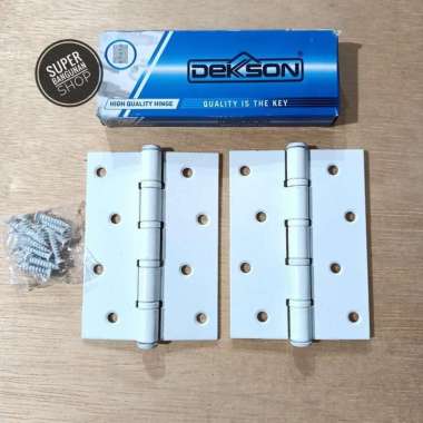 Engsel Nilon Pintu Dekson 4"x3"x2mm 4NR Putih / Nylon Hinge dekson 3in