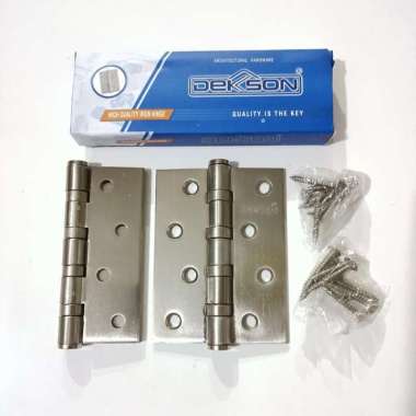 Engsel dekson iron hinge 4"x3"x3mm 4BB SN engsel pintu/jendela