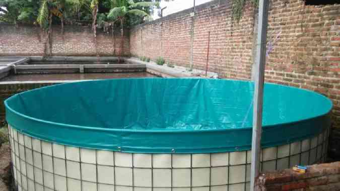 Kolam Bulat D3xT1.2/Terpal Kolam Siap Pakai/Kolam Ikan Lele/Vatkoi