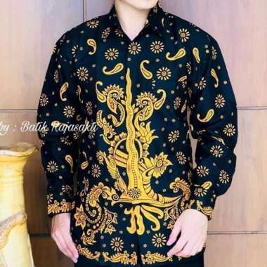 @KEMEJA BATIK PRIA SOLO MOTIF KERIS