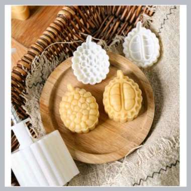 Cetakan Nastar Mooncake Durian/Cetakan Kue Bulan 50g Motif Durian