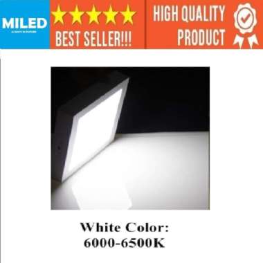 LAMPU PLAFON LED 18W 12WATT 6 WATT BENTUK PERSEGI-DOWNLIGHT LED KOTAK 12WATT Putih