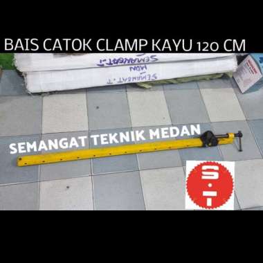 120CM ALAT PRESS KLEM BAIS CATOK T BAR SASH CLAMP KAYU KUNING 1,2M