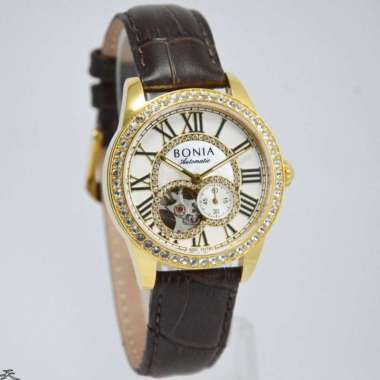 BONIA BN10174-2251SBR - Jam Tangan Wanita Kulit Original