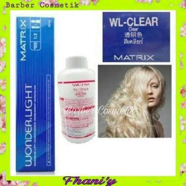 pewarna rambut cat rambut Matrix wonder Light WL-CLEAR plus Oxydant