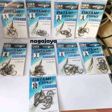 Mata kail pancing mata kail hammer head okiami chinu 1053 BN-R 2BH size 8