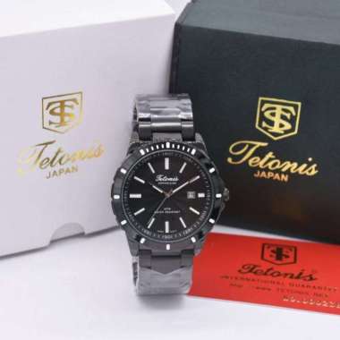 TETONIS TS6601MB - Jam Tangan Pria Analog ORIGINAL - Hitam