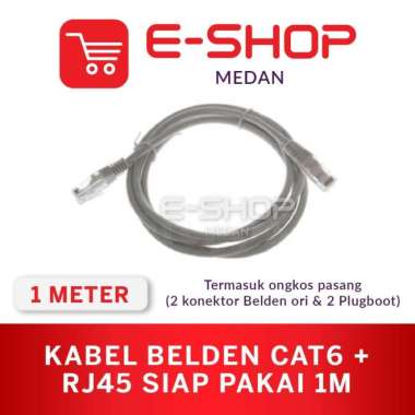 Kabel Lan Belden cat 6 USA 1 meter Siap Pakai/1M / 1meter UTP cat 6