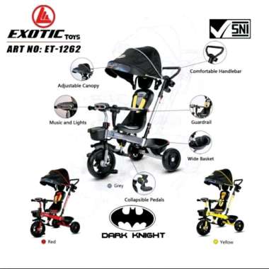 Sepeda Anak Roda Tiga Exotic ET-1262 Tricycle ET1262 ET 1262