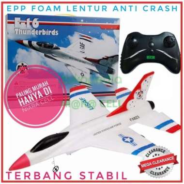 Mainan Pesawat RC FX823 Model Pesawat Tempur F16 Dengan Remote Control Multicolor
