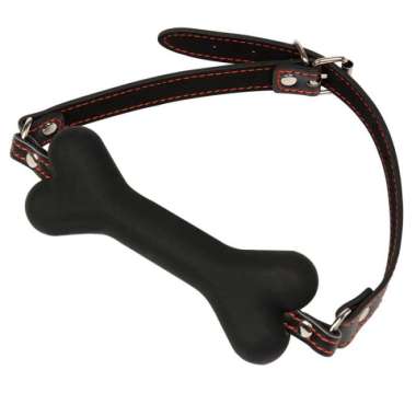 KozuVibes Bola Mulut Mouth Plug Choker Gag Ball Masker Mulut Tulang Hitam