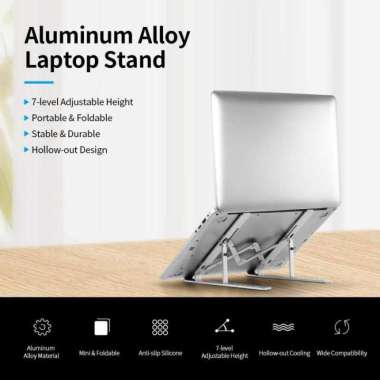 Alumunium Stand For Laptop / Stand Lipat Alas Meja Laptop