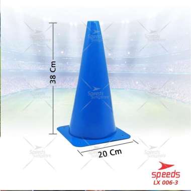 SPEEDS Cone Cones Kerucut Kecil Penanda Bola Slalom Skate Basket 006-3 38Cm BIRU
