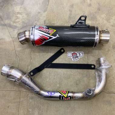 Knalpot Best3 Carbon Circle Long Vespa Iget 3V Sprint Prima S Lx Lxv