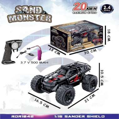 Mainan mobil remote control rc offroad 4wd kado mobilan anak murah Multicolor
