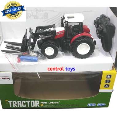 rc truck tractor farm machine 6633 mainan remote traktor sawah 2.4ghz Multicolor