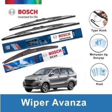 Wiper Depan Belakang Avanza Xenia BOSCH Set ADVANTAGE