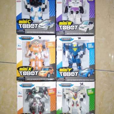 TOBOT robot mobil mainan Edukasi bongkar pasang