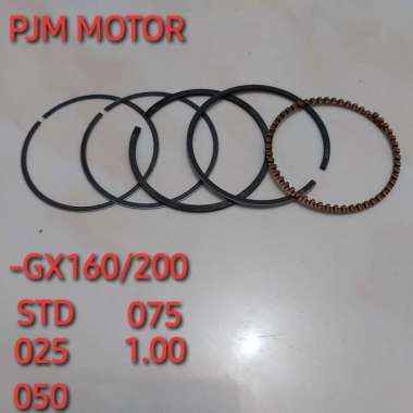 Ring Piston Mesin Pengerak Gx160 Gx200 Std 025 050 075 100 Gx160 (STD)