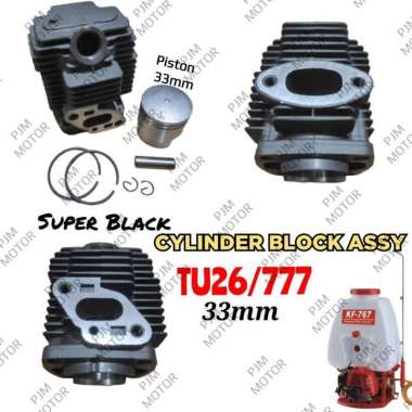 Tu26 Super Black Cylinder Block Blok Komplit mesin semprot hama TNK777