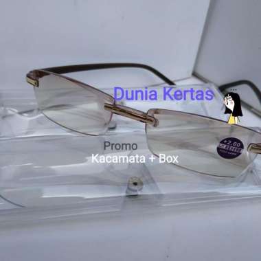 Kacamata Baca Plus Anti Radiasi Hitam - PLUS150