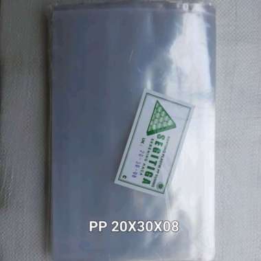 plastik PP 20x30x08 tebal 80 micron @500gr ; isi +/- 50 lembar || Kantong snack, kerupuk, petek dll