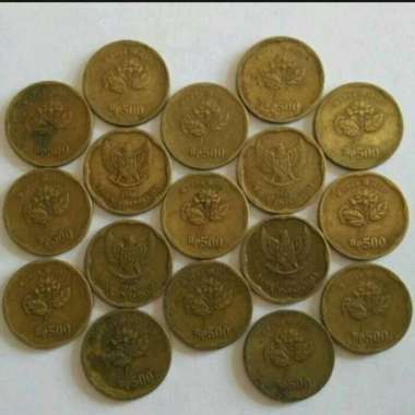 uang kuno 500 rupiah tahun 1991 melati