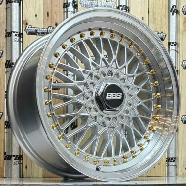 REP BBS RS RING 16 SILVER VELG MOBIL MURAH GARASI VELG SURABAYA